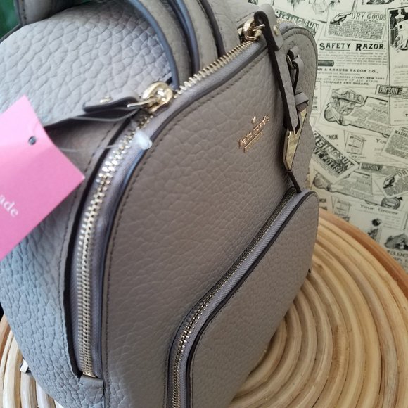 Soft Taupe Gray Caden Carter Backpack Kate Spade - Picture 2 of 10